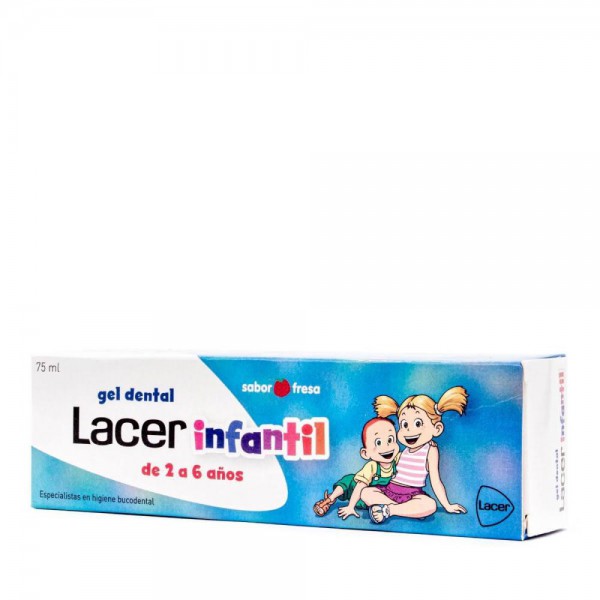 lacer gel dental infantil fresa 75 ml