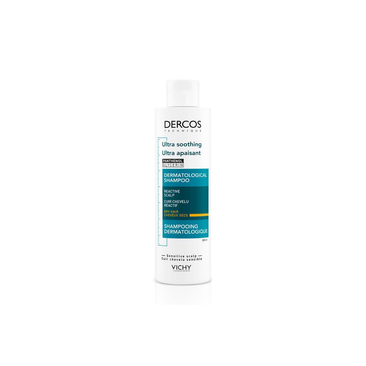 dercos champu ultracalmante cabello seco 200ml en h5farmacia