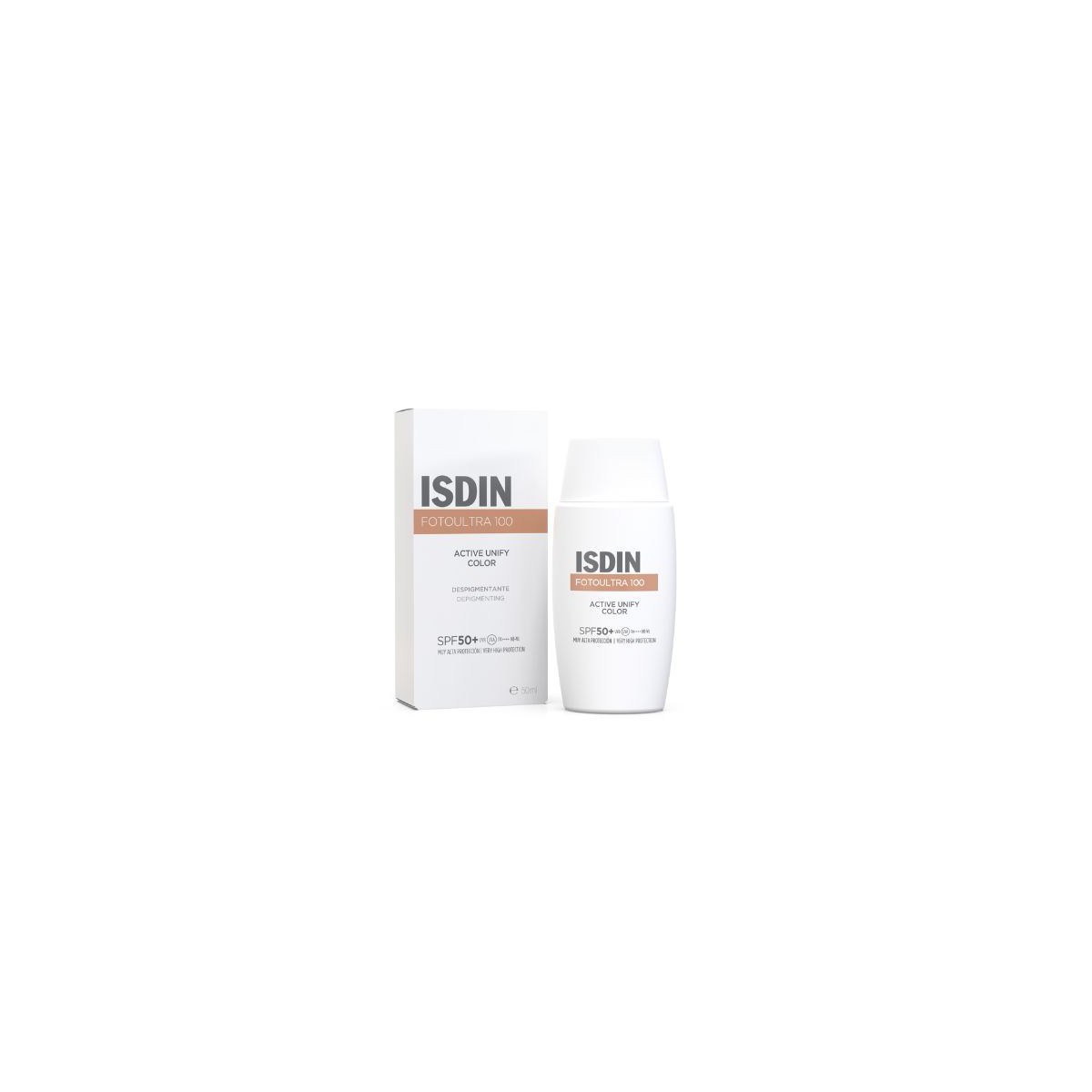 Isdin FotoUltra 100 Active Unify Fusion Fluid Color 50 ml en H5farmacia
