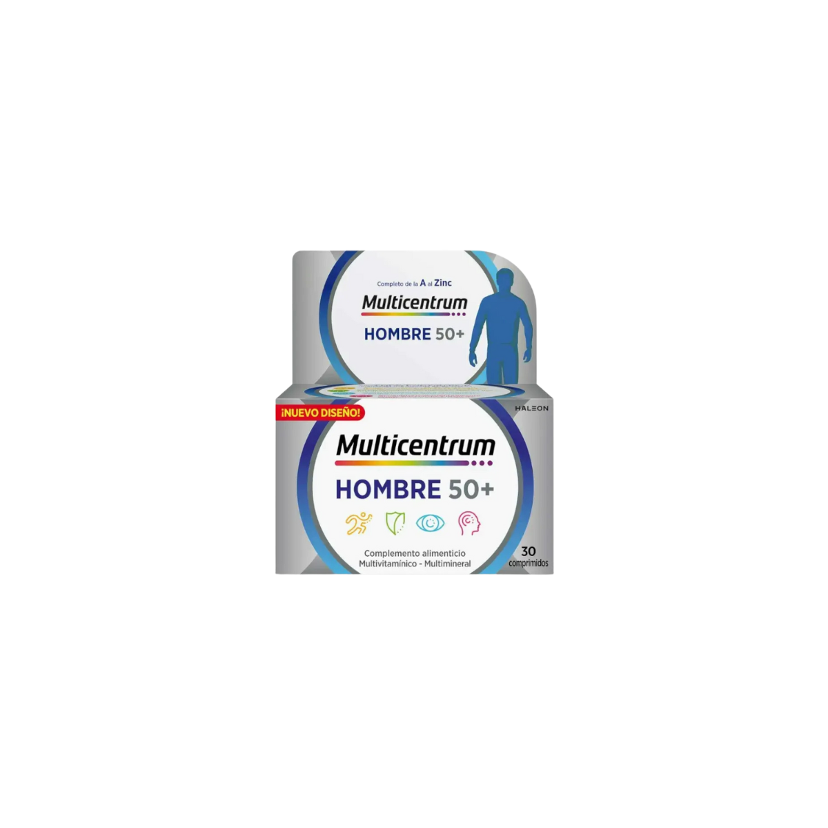 Multicentrum Hombre 50+ 30 comprimidos en h5farmacia