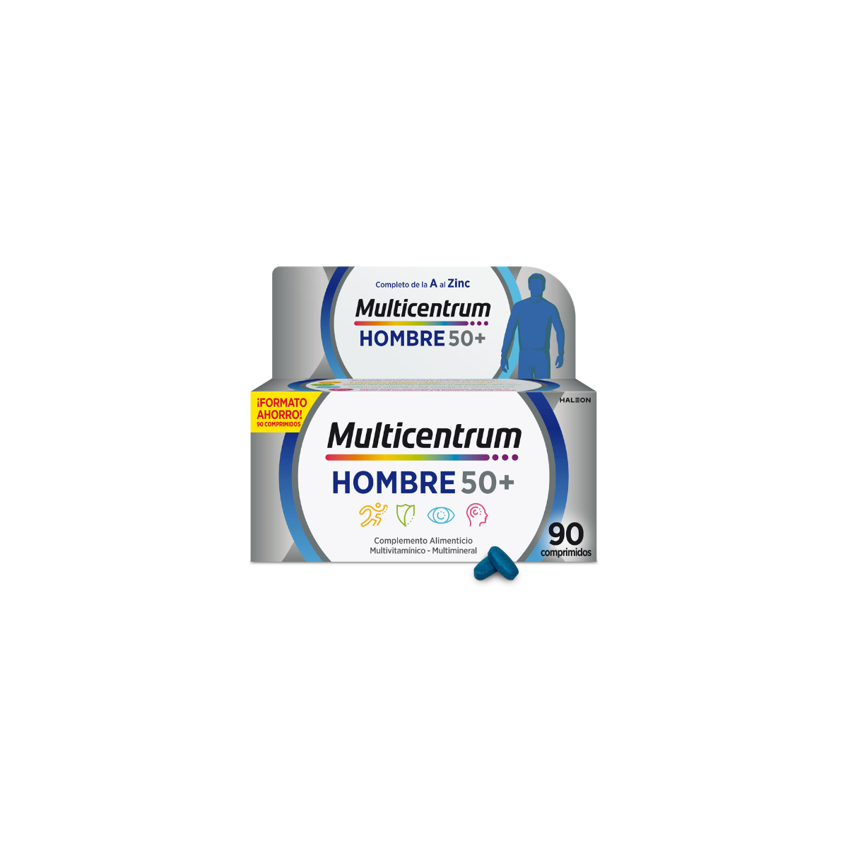 Multicentrum Hombre 50+ 90 comprimidos en h5farmacia