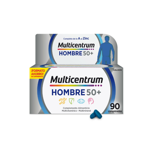 Multicentrum Hombre 50+ 90 comprimidos en h5farmacia