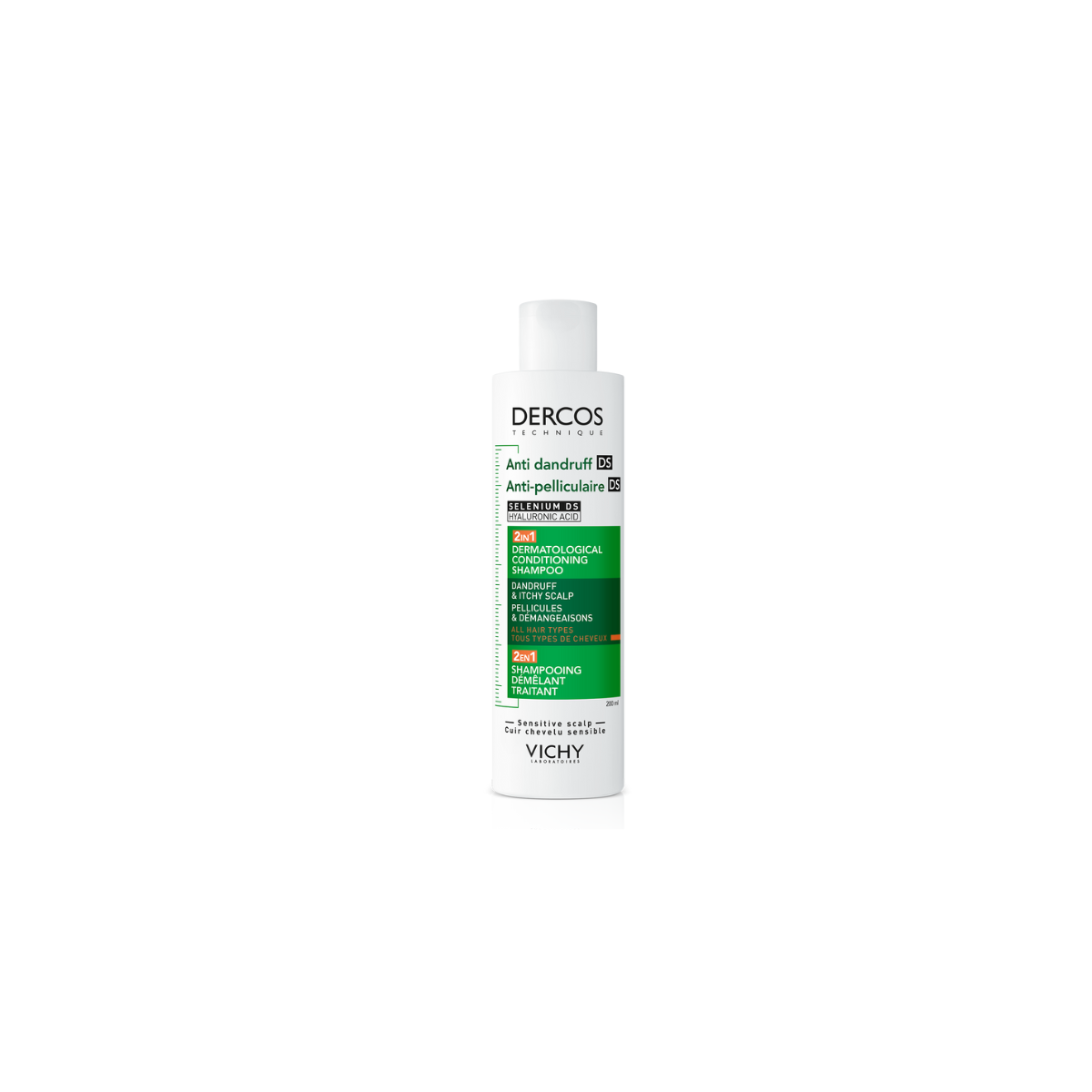 Dercos Champú Anticaspa 2 en 1 - 200ml en h5farmacia