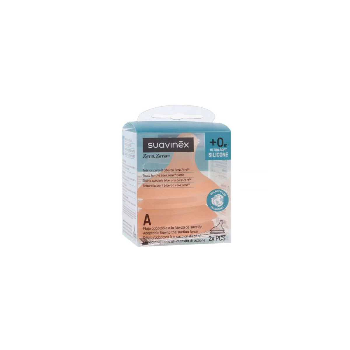 Tetina ZeroZero Flujo Adaptable 2uni suavinex en h5farmacia