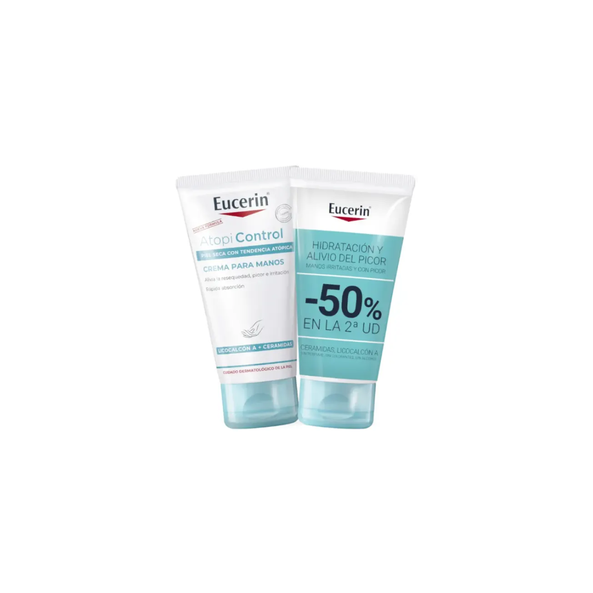 Pack AtopiControl Crema Manos 2ªUD 50% eucerin