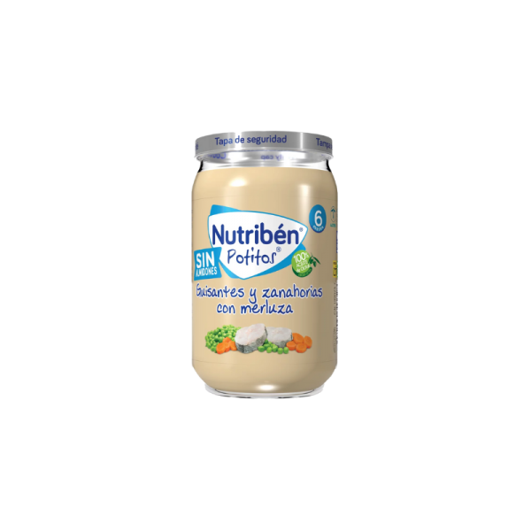 Potito Merluza con Guisantes y Zanahorias Nutribén en H5farmacia