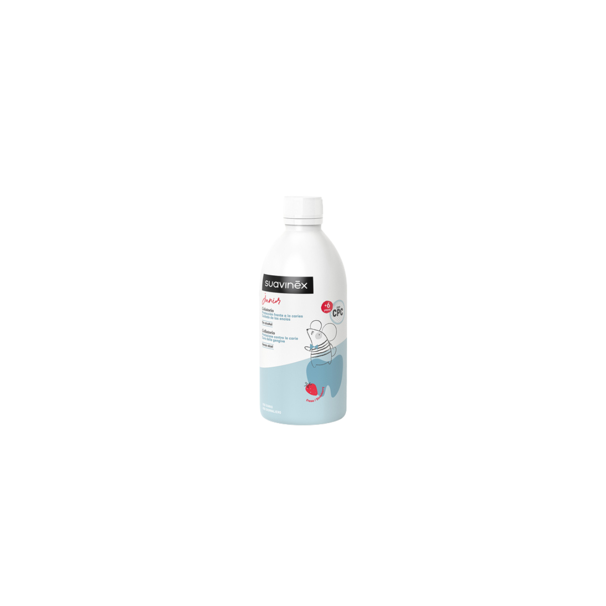 Enjuague bucal infantil sabor fresa 500 ml Suavinex en h5farmacia