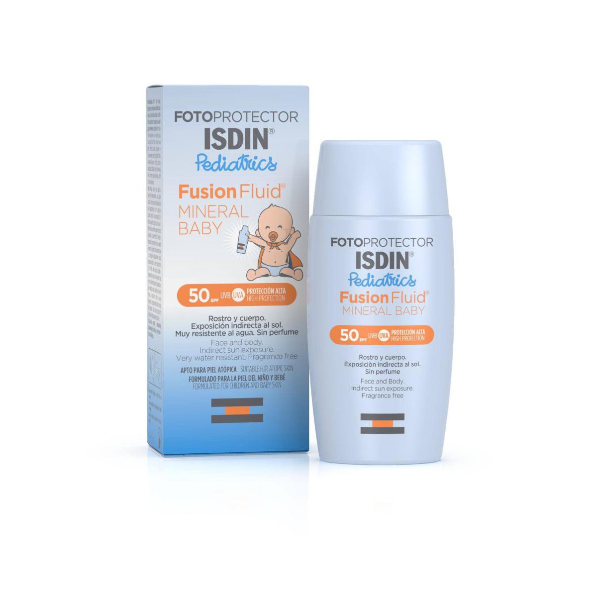 Fusion Fluid Mineral Baby 50+ 50ml isdin en h5farmacia