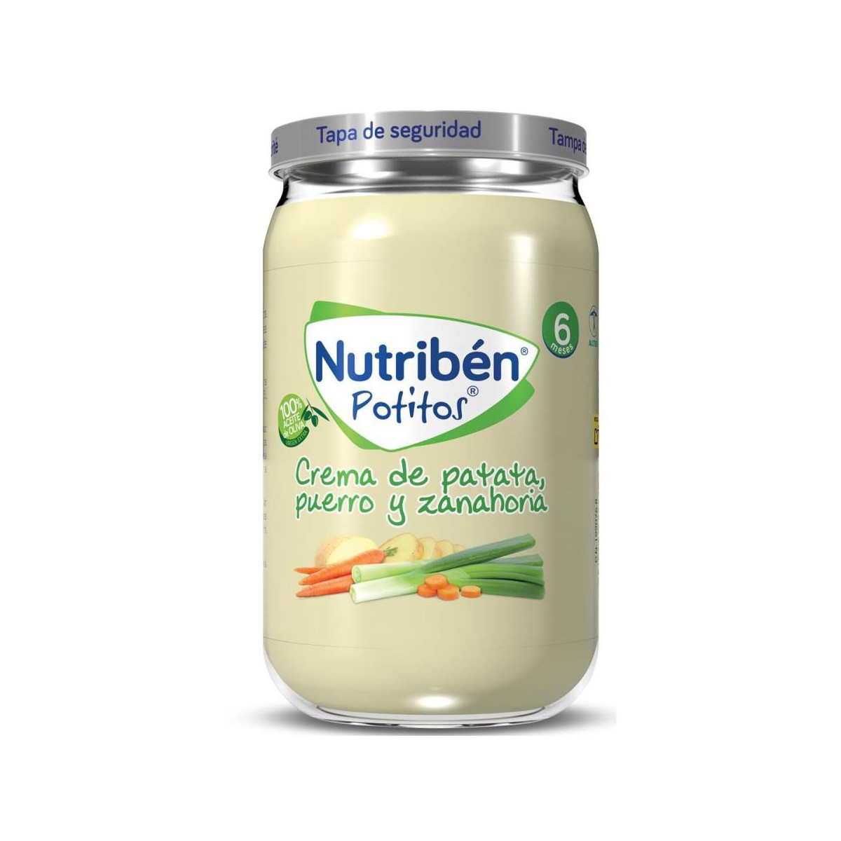nutriben crema de patata puerro y zanahoria potito 235 g