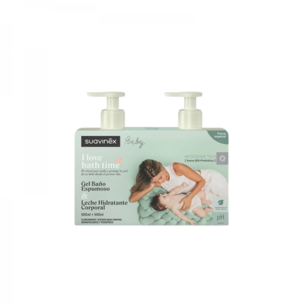 Pack Gel Espumoso 500ml + Leche Hidratante 500ml Suavinex en h5farmacia