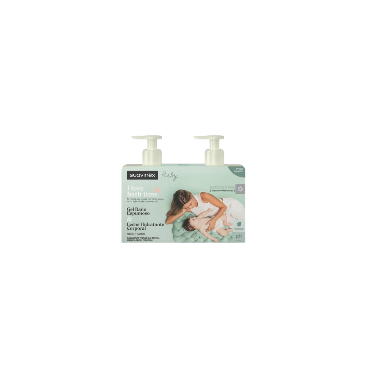 Pack Gel Espumoso 500ml + Leche Hidratante 500ml Suavinex en h5farmacia