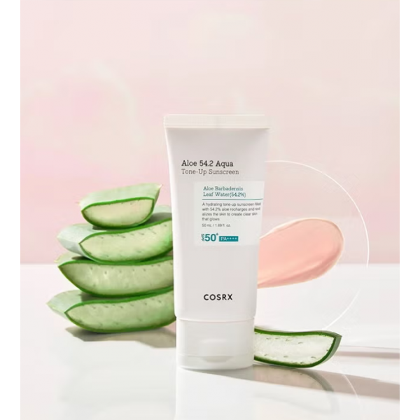 Aloe 54.2 Aqua Tone-up Sunscreen SPF50+ COSRX en h5farmacia. 2