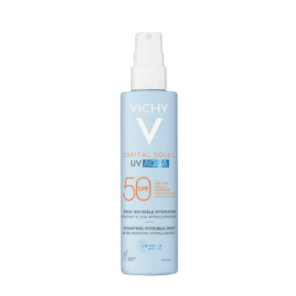 Capital Soleil UV AQUA Spray Hidratante Invisible SPF50 200ml Vichy en H5farmacia.