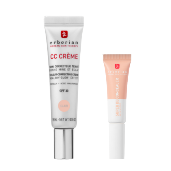 KIT CC Crème clair 15ml, Super BB Concealer 5ml Erborian en H5farmacia.