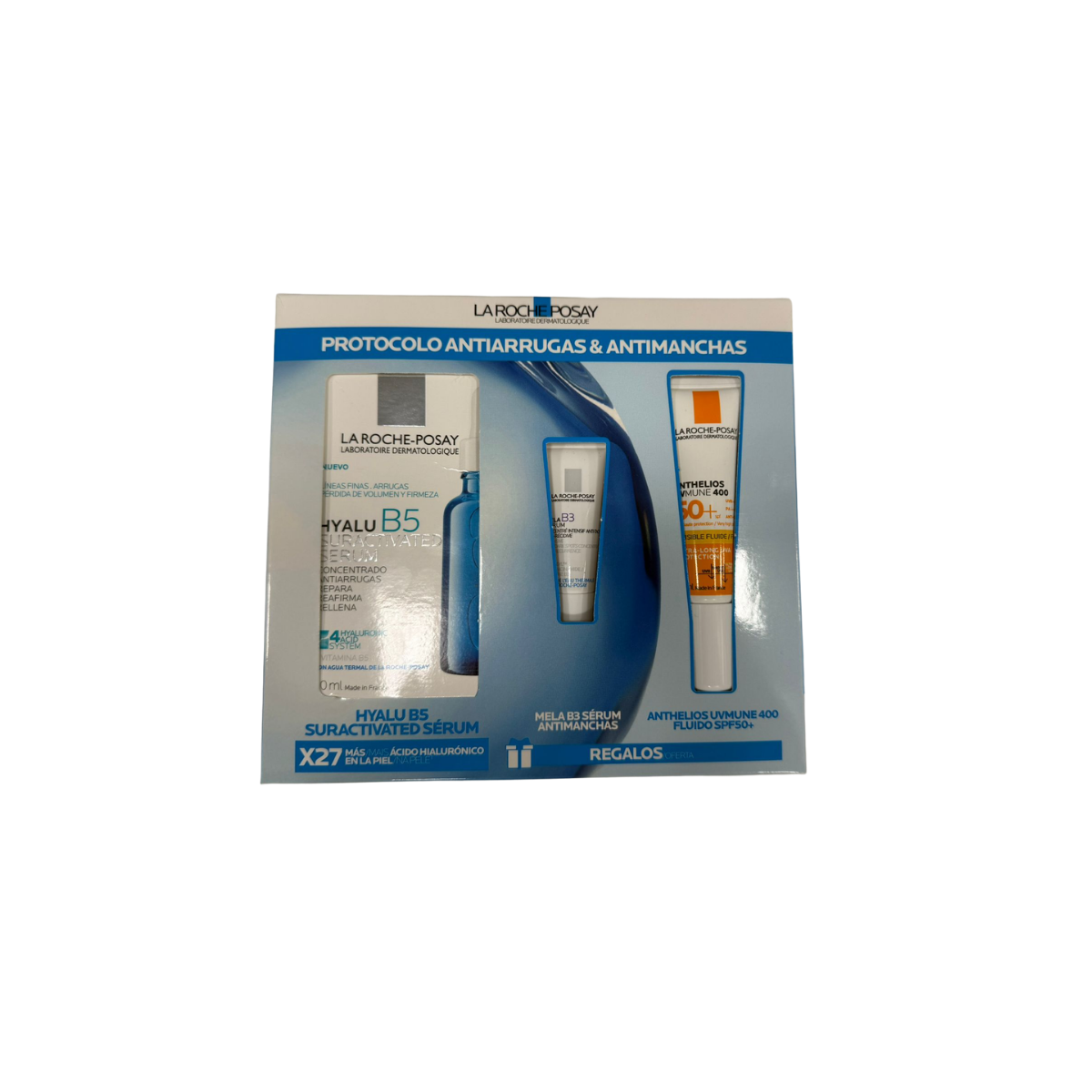 Pack antiarrugas hyalu B5 serum 30ml La Roche...