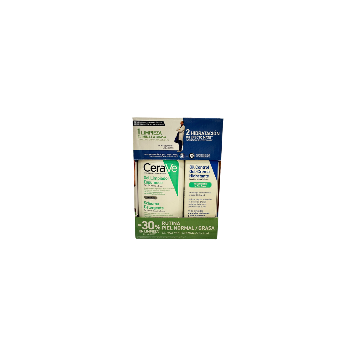 Pack Rutina Piel Normal/Grasa Cerave en h5farmacia