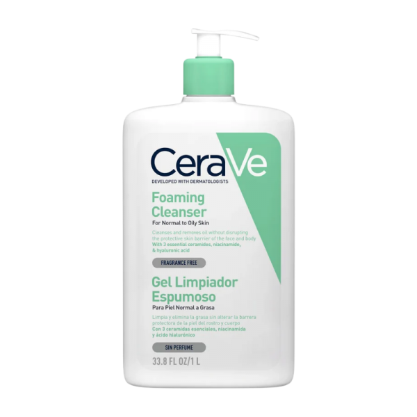 Gel Limpiador Espumoso 1L Cerave en H5farmacia.