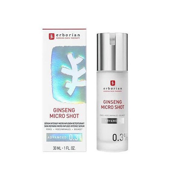Ginseng Micro Shot Serum Intensif Micro-Infusion Retexturant 0.3% 30ml  Erborian en H5farmacia. 2
