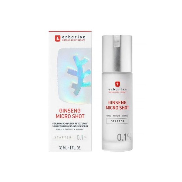 Ginseng Micro Shot Serum Micro-Infusion Retexturixant 0.1% 30ml Erborian