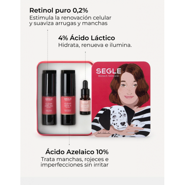 Cofre clear azelaic 30ml +clear skin r 30ml + miniglicolmix 10ml Jordi Labanda Segle en H5farmacia. 2