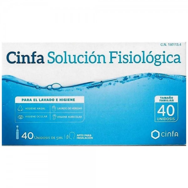 cinfa solucion fisiologica 40 unidosis