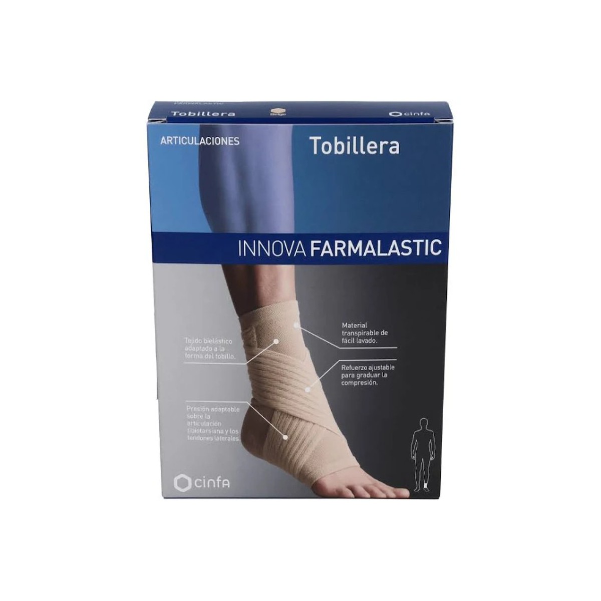 tobillera innova talla grande farmalastic