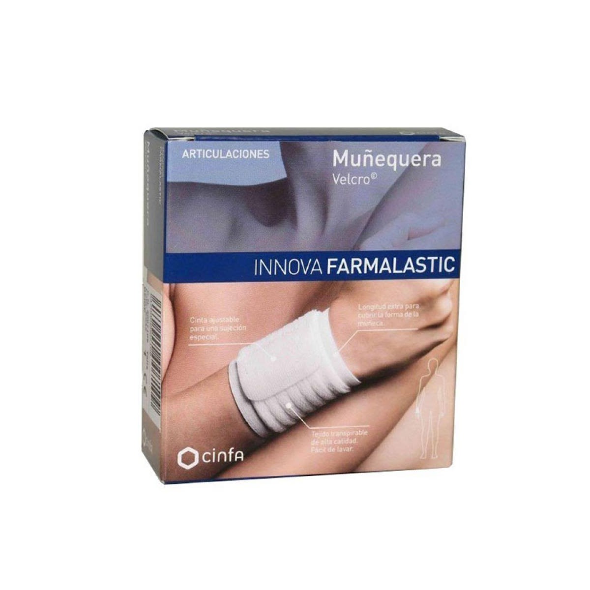 farmalastic munequera velcro innova beige t peq med